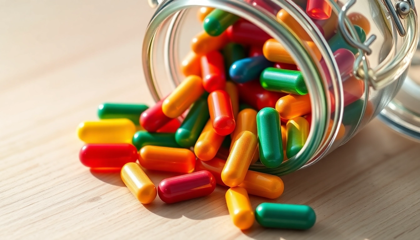 Enhance your focus with vibrant nootropics capsules in a glass jar on a wooden table.