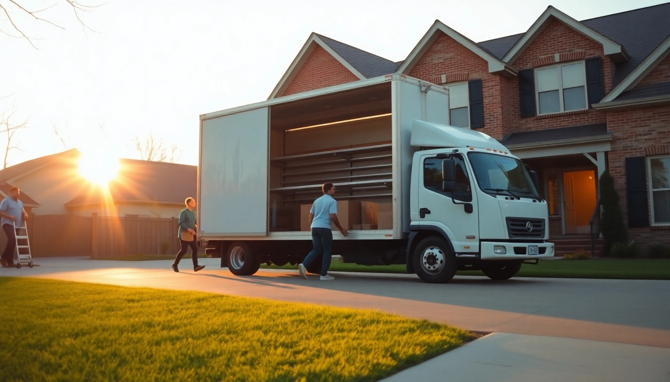 Movers from removal companies Keighley expertly handling boxes outside a home.