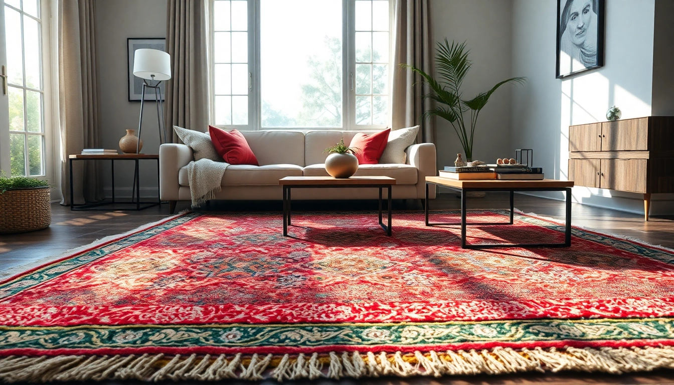 Showcasing Moroccan Boucherouite Rugs in a cozy interior with vibrant colors and textiles.