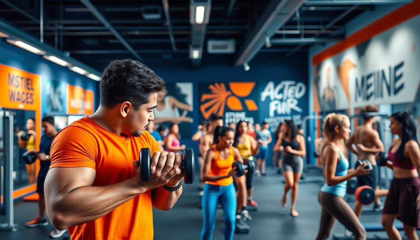 Best gym in Jersey City featuring diverse fitness enthusiasts engaged in dynamic workouts.