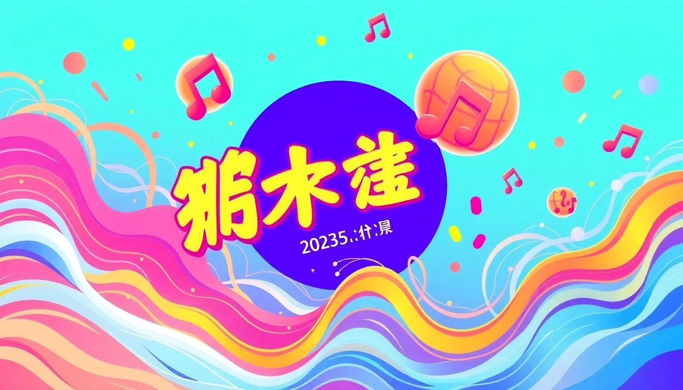Experience 汽水音乐网页版 with vibrant visual elements that illustrate energetic music waves and a lively atmosphere.