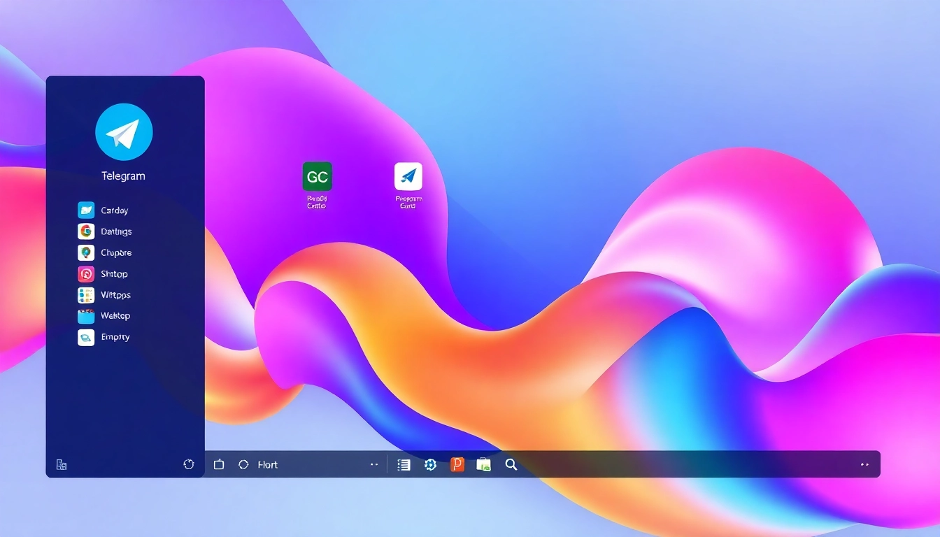 View the Telegram电脑版中文 interface, featuring organized chat layouts and colorful icons for enhanced user interaction.