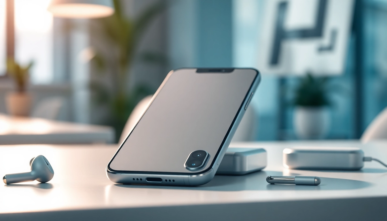 Showcase of buy iphone 16 pro highlighting its sleek design and features in a modern setting.