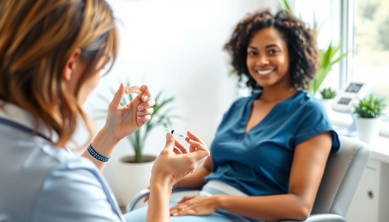 Administering vitamin B injections in a calming medical spa environment by a professional nurse.