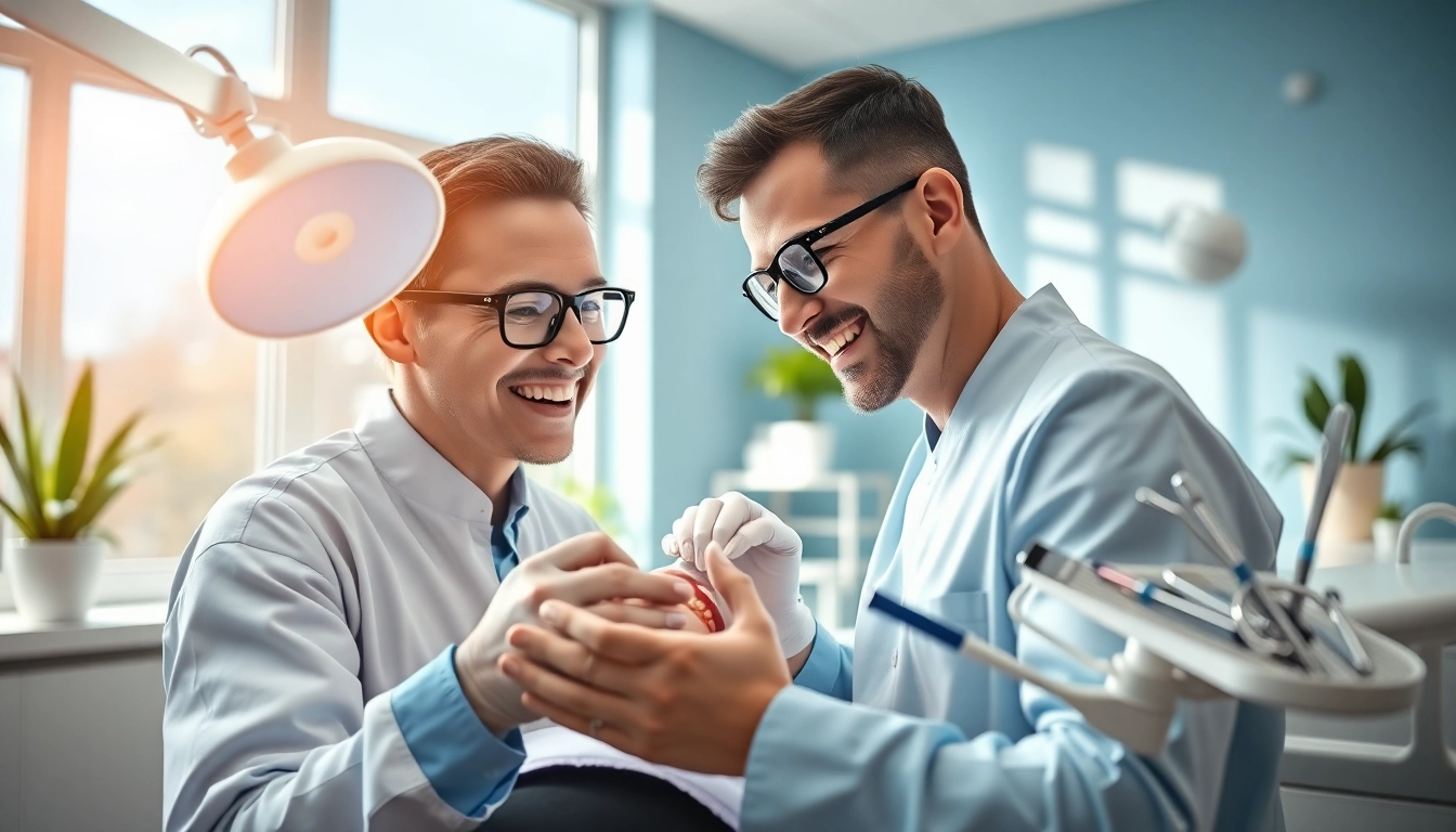 Engaging dental checkups with a friendly dentist examining a patient's teeth in a modern office.
