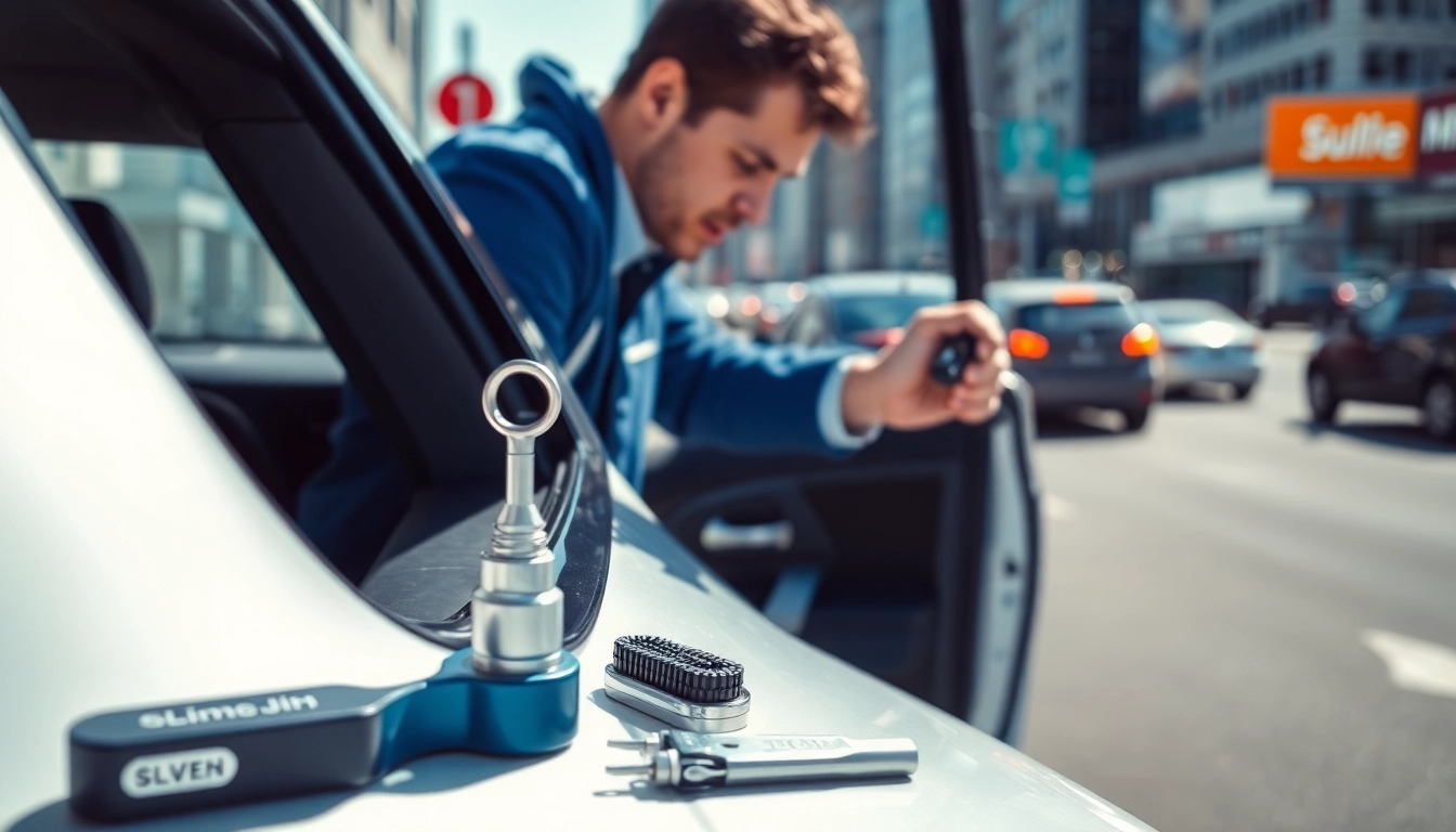 Unlocking a car with Keys Locked in Car utilizing specialized tools