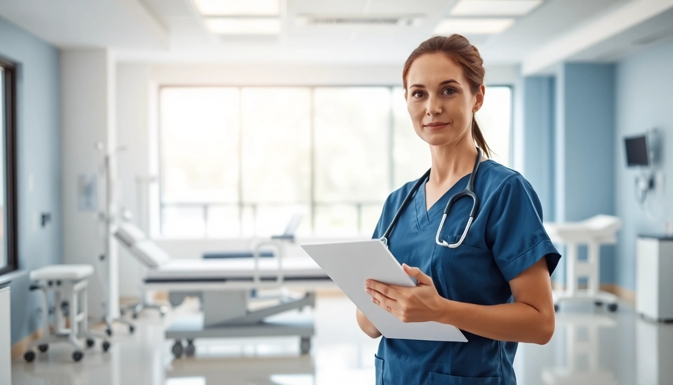 Nurse evaluating recovery options in VDAP Program in Alabama rehabilitation center.