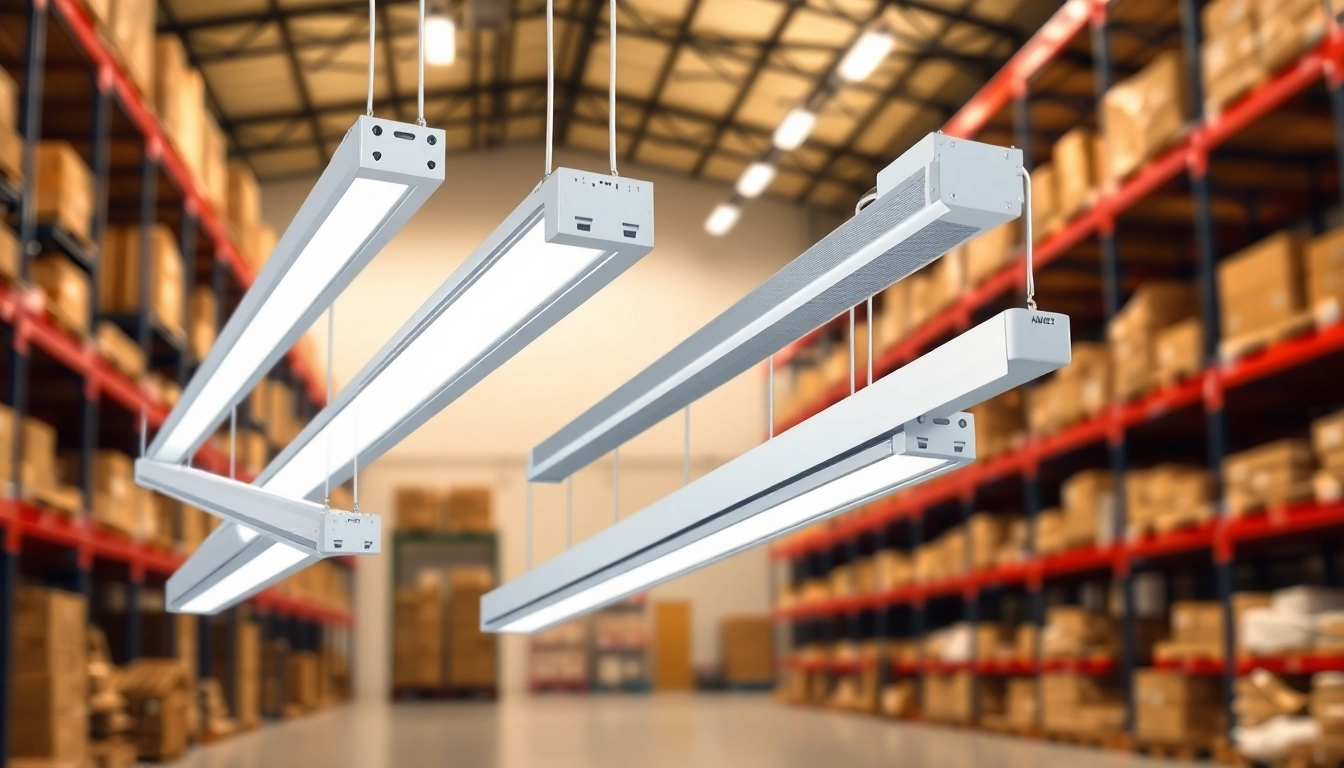 Showcase of LED Batten Fixture Wholesale showcasing various models in a professional setting.